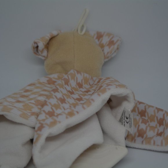 Booginhead Puppy Dog Plush Lovey Pacipal Baby Security Blanket Teether Tan White - Picture 8 of 8